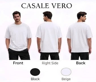 Plum Colour Solid Mens Oversized Tshirts-100% Cotton