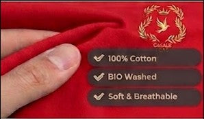 Men Embroidered logo Printed Red Premium Cotton Regular fit Sweatshirt