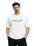 Men Casale vero Signature Printed Oversized Drop shoulder white Cotton Single Jersey T-Shirt