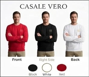 Men Embroidered logo Printed Red Premium Cotton Regular fit Sweatshirt