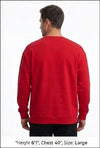 Men Embroidered logo Printed Red Premium Cotton Regular fit Sweatshirt