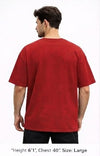 Red Printed Tshirts 100% Cotton French Teery