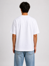 Men casale vero Signature Printed white Oversized Relaxed Fit Cotton T-Shirt