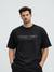 Men Casale Vero Signature printed Black Stealth Minimal Printed Oversized premium cotton T-shirt