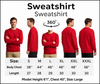 Men Embroidered logo Printed Red Premium Cotton Regular fit Sweatshirt