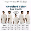 Men Casale Vero Printed Oversized Drop shoulder Premium Off-White Cotton T-shirts
